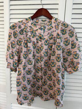 Boden floral cotton blouse